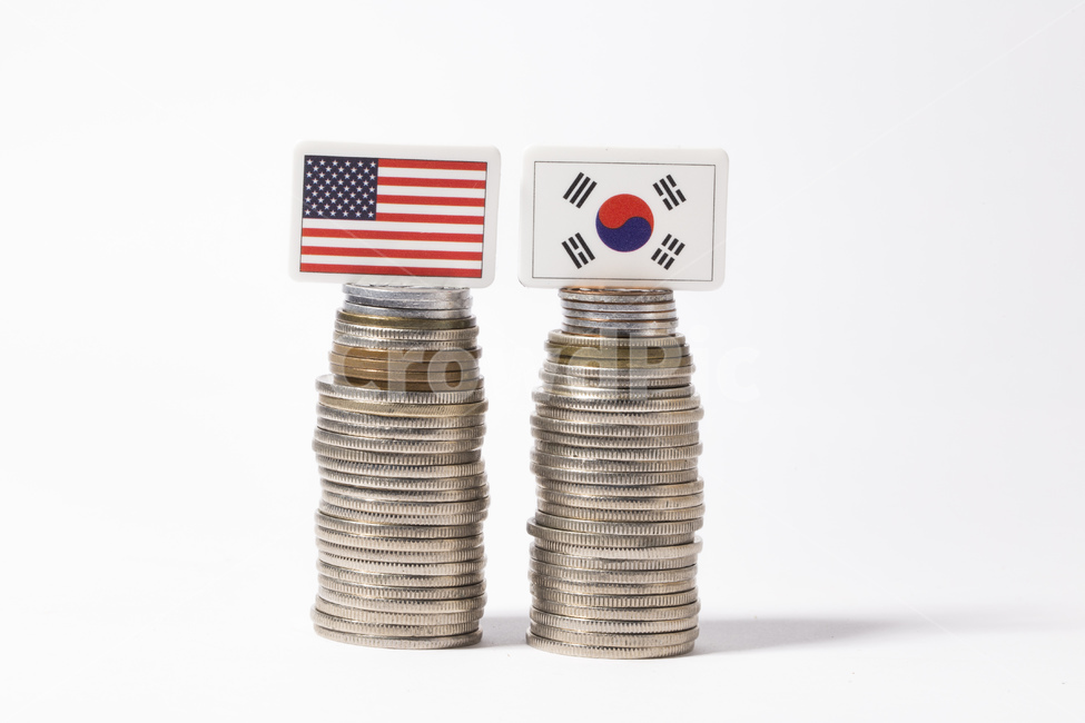 돈,금융,경제,머니,동전,미국,한국,국기,금융,돈,finance,banking,money