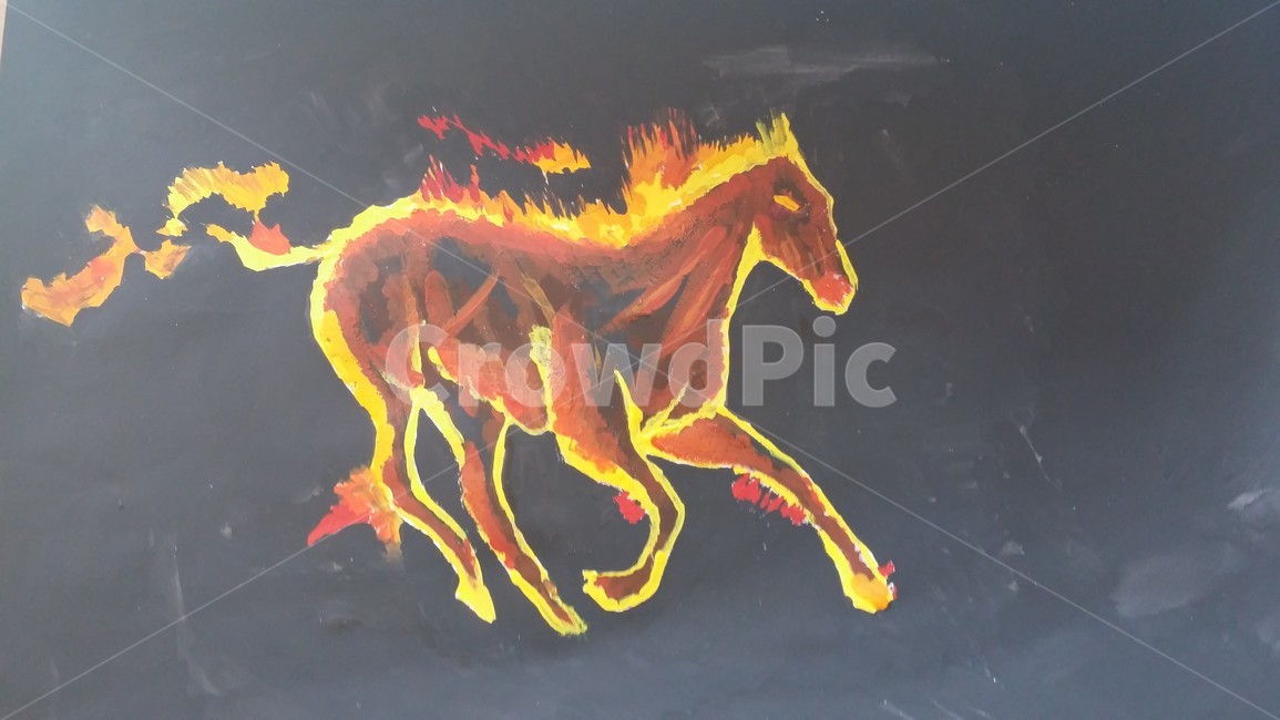 말,말그림,적토마,불타는말,horse,예술,art