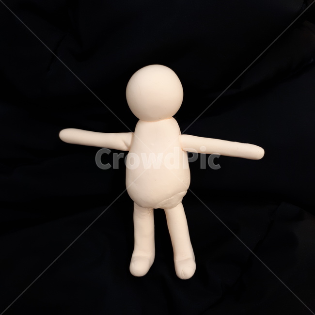 클레이인형,클레이,살구색,점토인형,사람모형