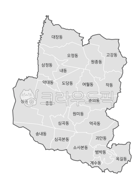 부천시지도,부천지도,부천시행정지도,부천시,지도,한국지도,경기도지도,행정지도,경기도,한국,부천