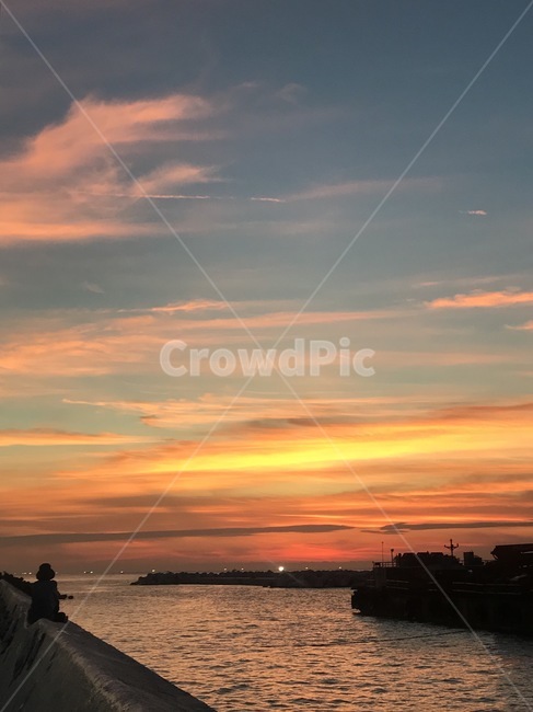 제주도,노을,바다,하늘,석양,제주바다