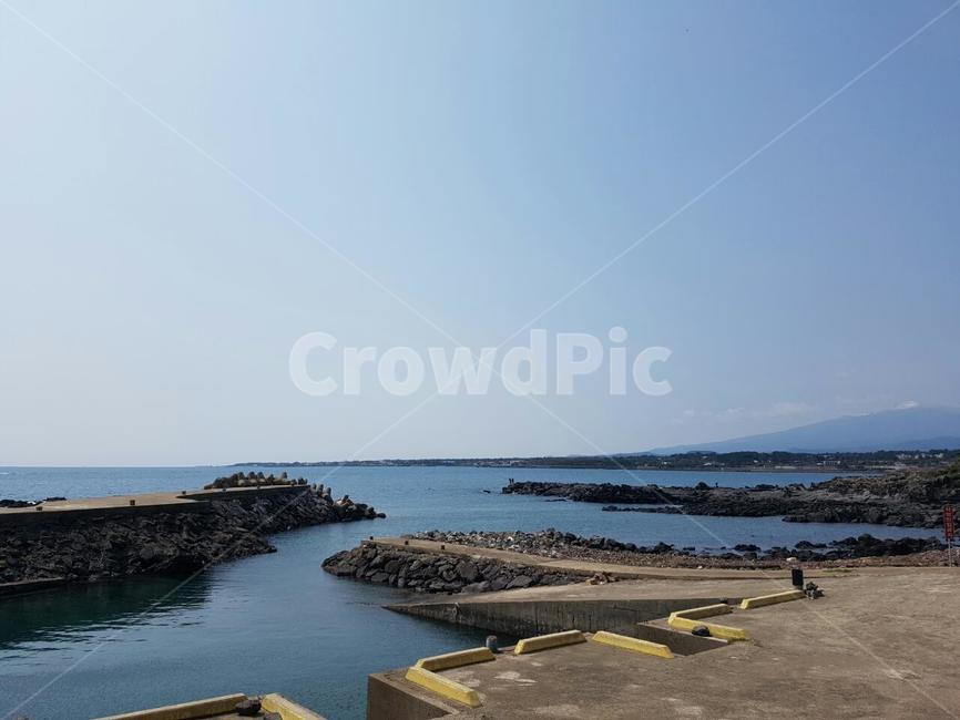 제주도,바닷길,트레킹,옥외,바다