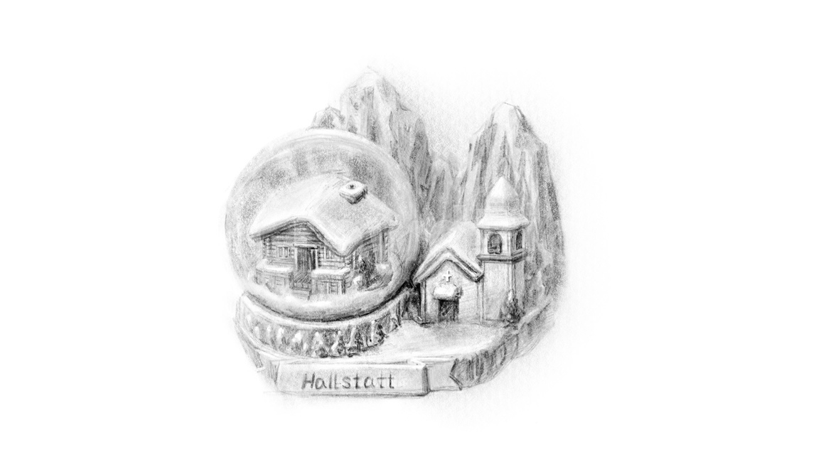 drawing,그림,art,미술,기념품,할슈타트,hallstatt,소묘