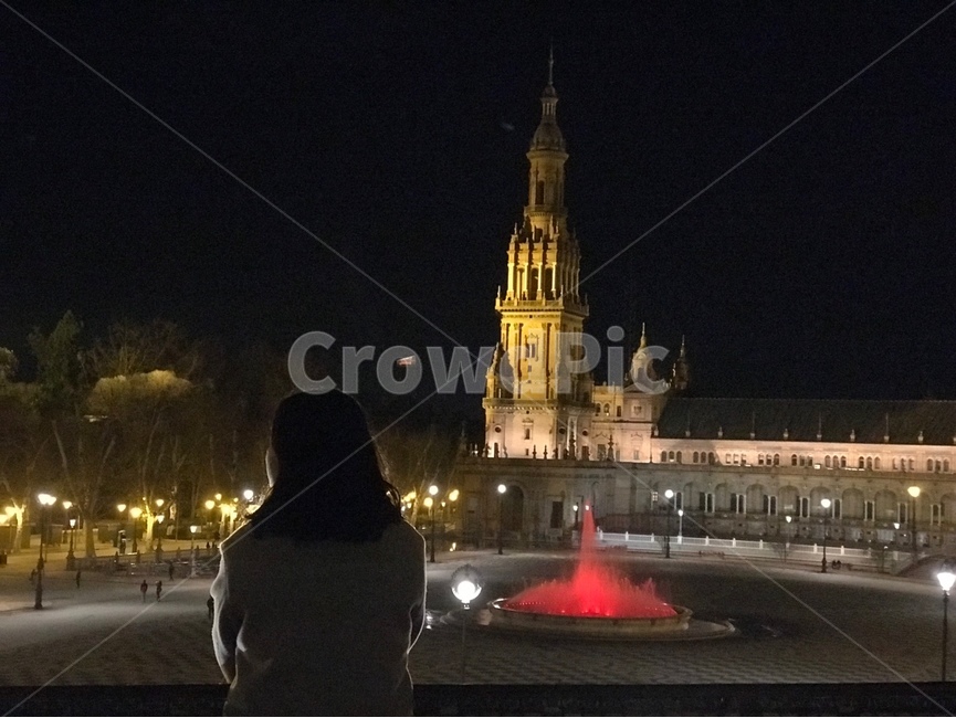 스페인,스페인광장,야경,세비야,유럽여행,유럽,여행,trip,travel,spain