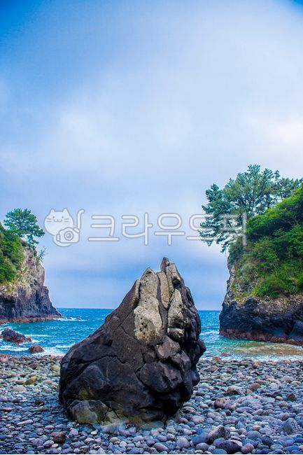 제주도,진곶내,사자바위,바닷가,몽돌해변