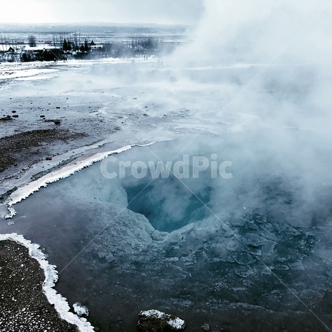 풍경,화산,분출,게이사르,아이슬란드,geysir,용암,island