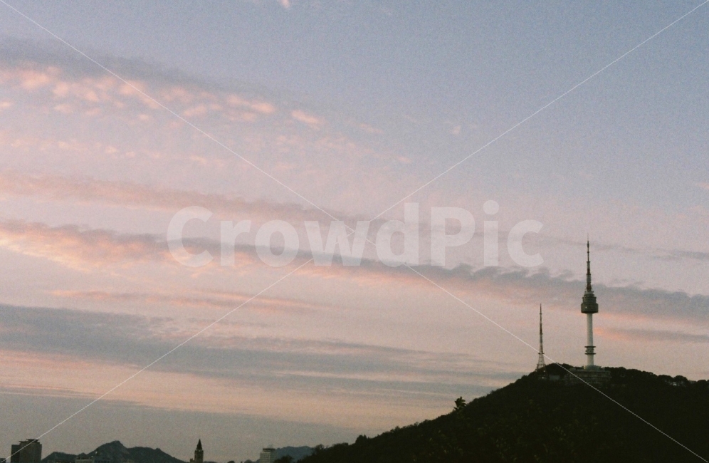서울,남산타워,필름사진,아날로그,35mm,도시,풍경,city,landscape,랜드마크,landmark,tourist attraction,감성,sensible,feeling,nature,자연,outdoors,옥외
