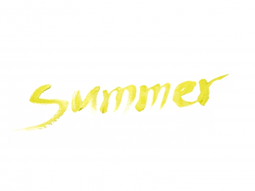 캘리그라피,여름,글자,영어,summer,연두,노랑,물감,붓,붓글씨,손글씨,일러스트,여름,계절,summer,season,예술,art