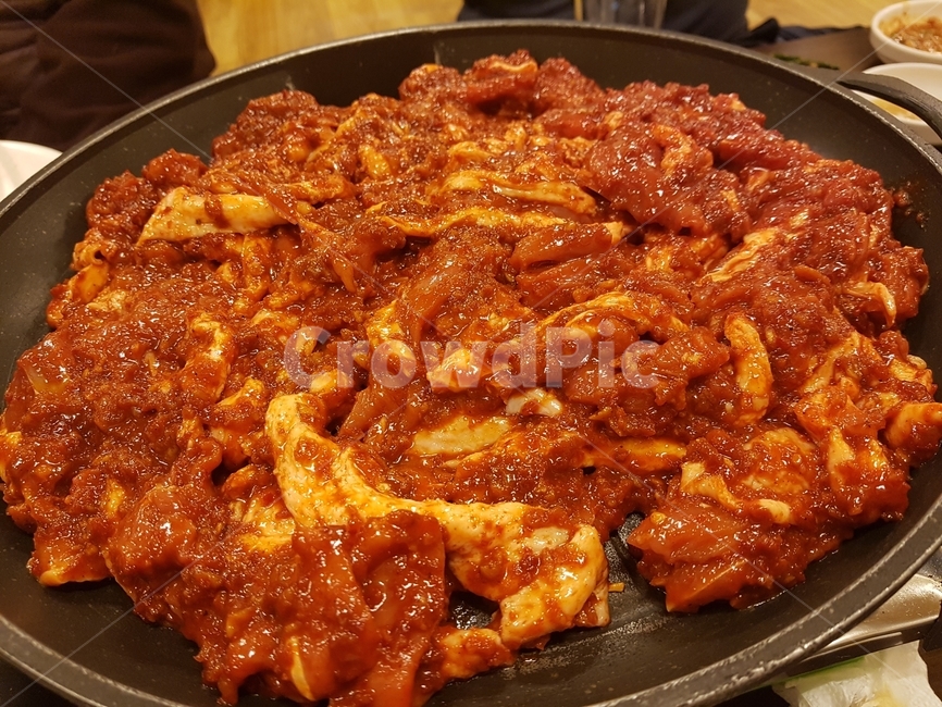 음식,오리,오리고기,양념오리,양념오리구이