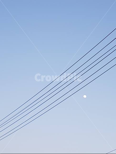 전깃줄,전선줄,달,moon,밤하늘