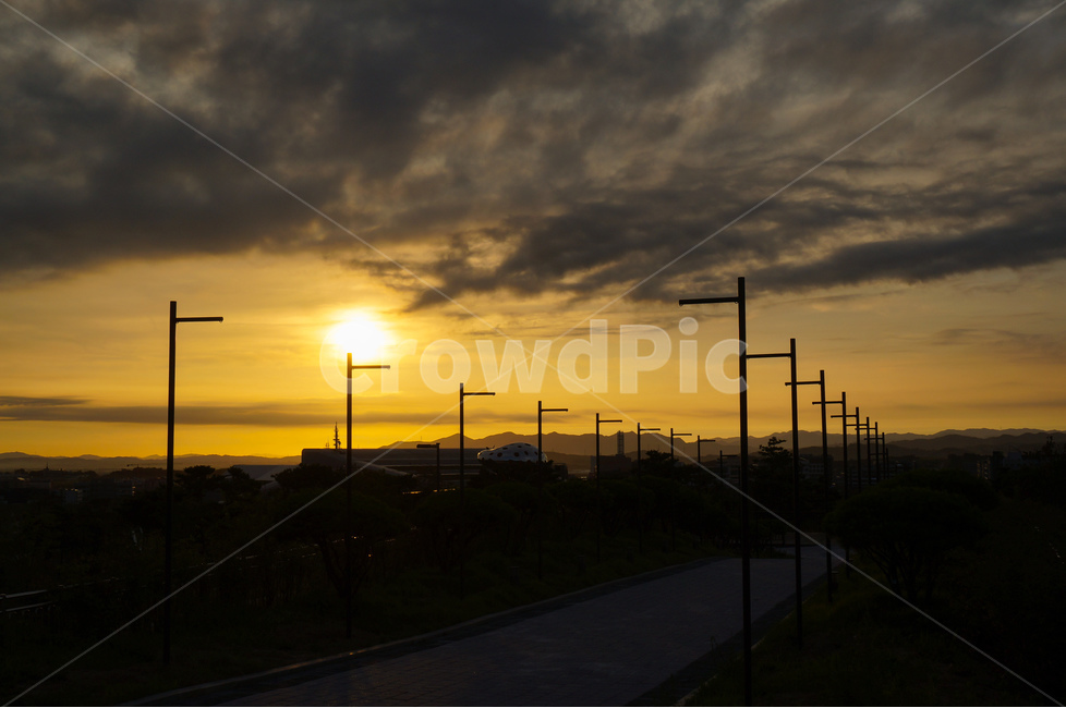 일출,구름,풍경,태양,여름,자연,풍경,nature,landscape,outdoors,옥외