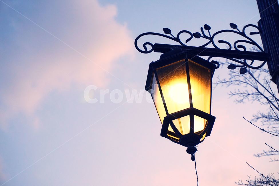 램프,가로등,노을,여유,lamp