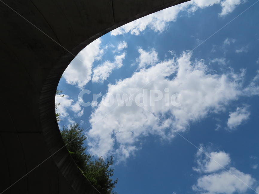 터널,구름,하늘,자연,흰색,파랑색,아름다움,풍경,tunnels,clouds,sky,nature,white,blue,beautiful,landscape