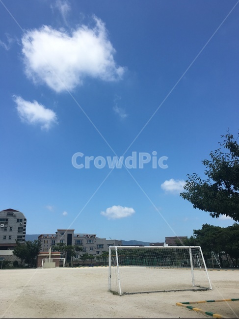 운동장,하늘,자연,학교,구름,스포츠,레저,운동,sports,leisure,exercise
