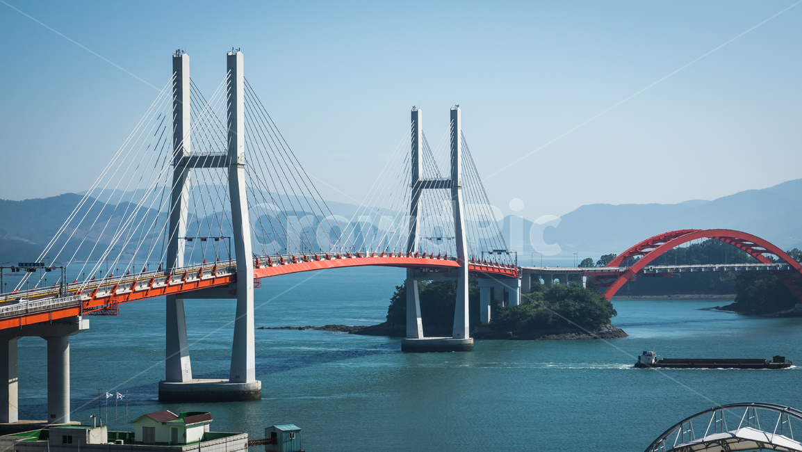 Samcheonpo Bridge,Bridge,Sea,Sacheon