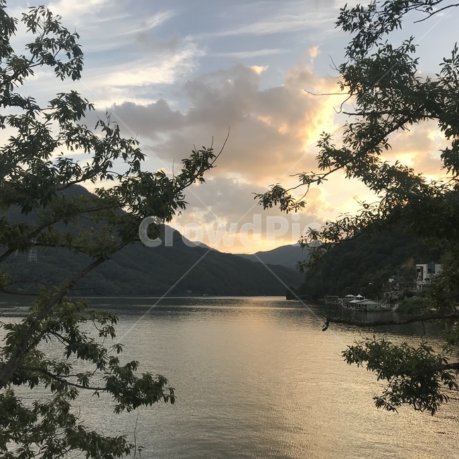 호수,청평,노을,해질녘,호숫가풍경,자연,풍경,nature,landscape,water,물,outdoors,옥외