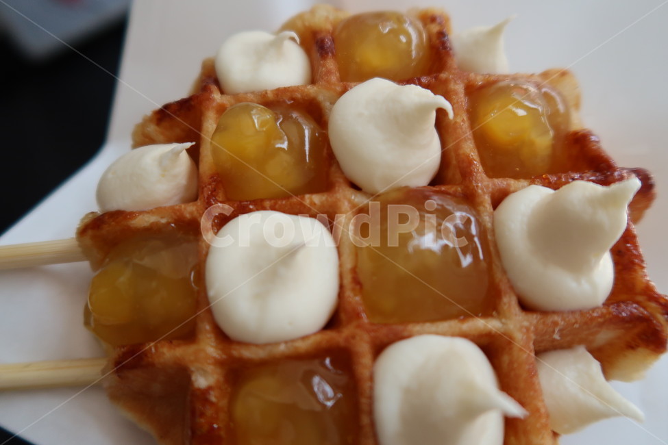 와플,디저트,크림,크림치즈,망고,빵,치즈,bread,dessert,waffle,sweet,mango,cheese,creamcheese,cream