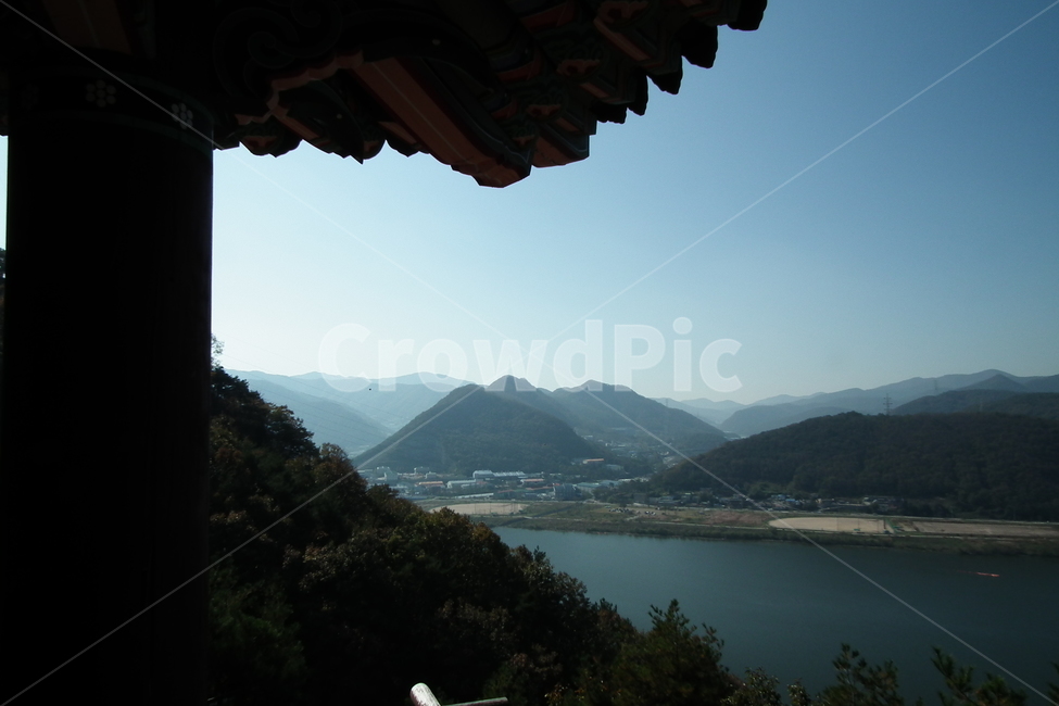 자연,산,한옥,풍경,강,자연,풍경,nature,landscape