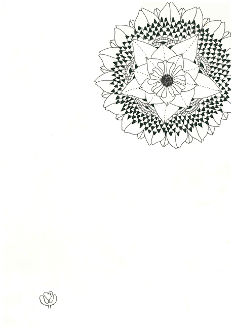 손그림,볼펜그림,꽃그림,젠탱글,레터링