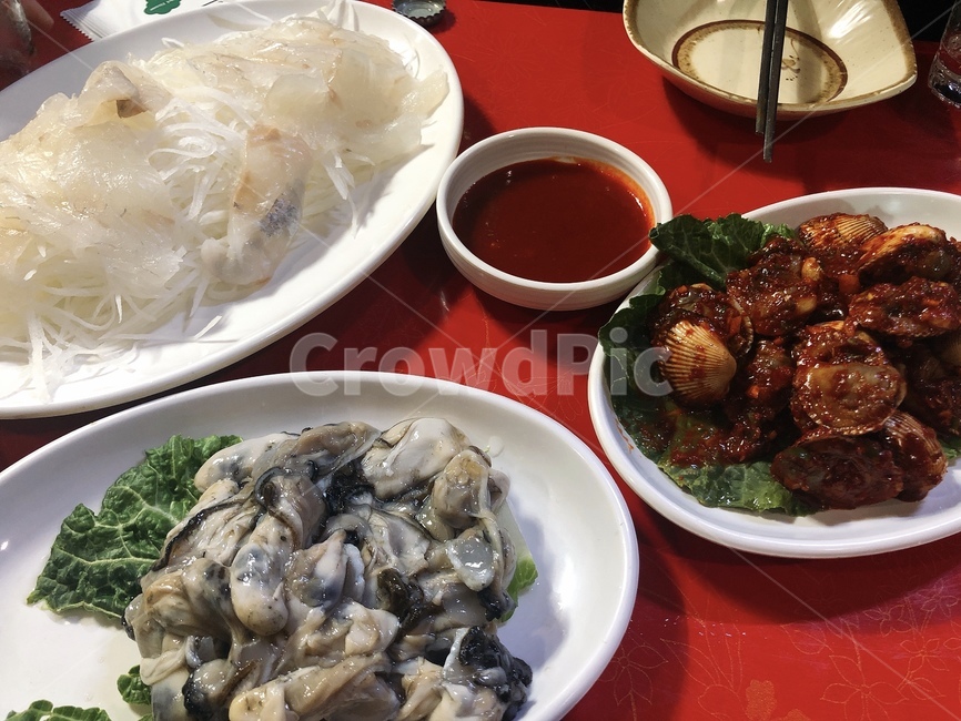 포장마차,굴,회,술,소주