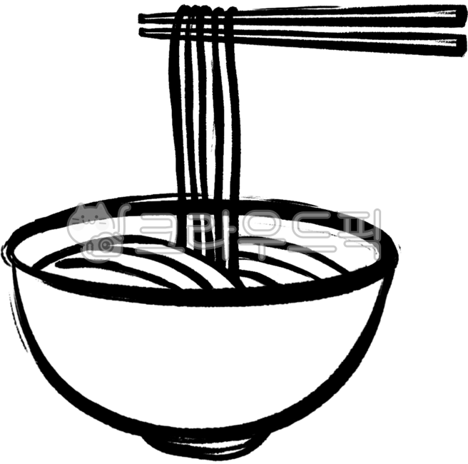 면요리,전통적인,손그림,로고,푸드