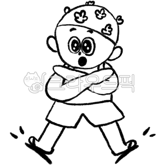 여름,여름방학,수영,안전수칙,어린이,라인드로잉,손그림,일러스트,물놀이,금지,놀라는