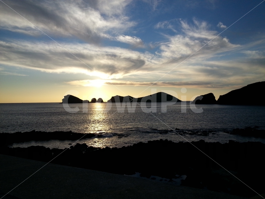 제주도,제주도해안가,해질녁해안가,떠다니는구름,바위섬,자연,풍경,nature,landscape,light,빛,flare,플레어,outdoors,옥외,sunlight,햇빛