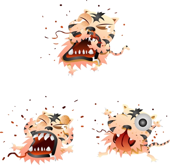 일러스트,벡터,캐릭터,엽기,코믹,개그,엽기캐릭터,코믹캐릭터,이모티콘,아이콘,그래픽,아트클립,클립아트,삽화,카툰,개성,만화,못난이,괴상,이상한,황당함,동작,행동,감정,느낌,표정,표현,기분,과장,인물,사람,성격,상황,대두,큰머리,아동,유아,어린이,개구쟁이,천진난만,그라데이션,동물,동물캐릭터,맹수,호랑이,호랑이캐릭터,사나움,아픔,고통,통증,얻어맞음,통곡,맞음,눈물,울음,피,눈알,혓바닥,그래픽,일러스트레이션,graphic,illustration