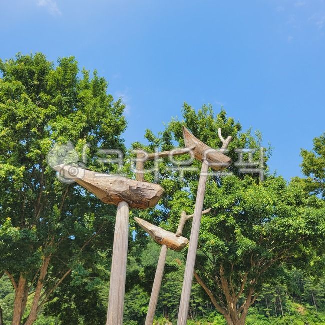 솟대, 시골, 하늘, 나무, sky, 사진,이미지,일러스트,캘리그라피 - 모먼트111작가