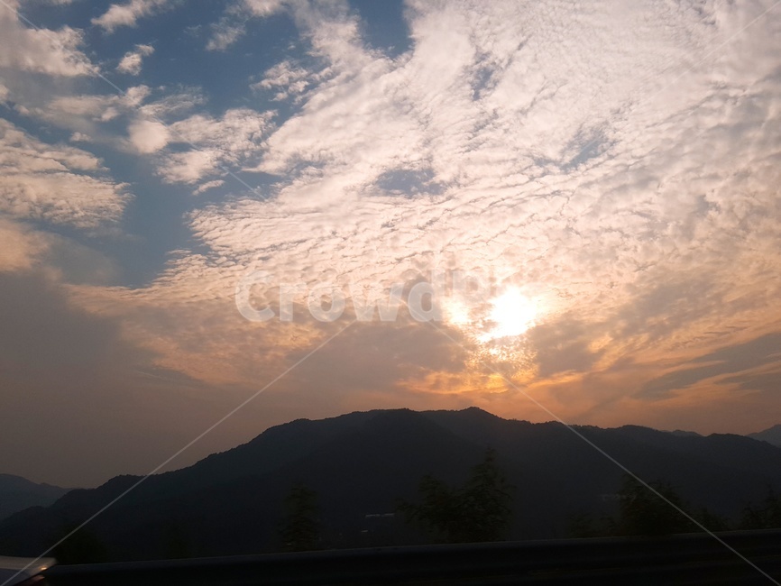 구름,하트,하늘,풍경,노을