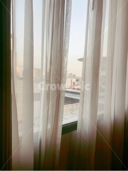 커튼,하얀커튼,새벽,방안,몽환