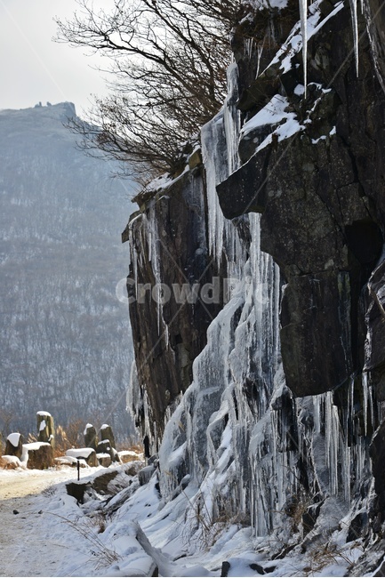 snow,nature,자연,outdoors,옥외,mountain,산,ice,빙,무등산,주상절리대,무등산설경,입석대,장불재,빙벽,고드럼,겨울,계절,winter,season