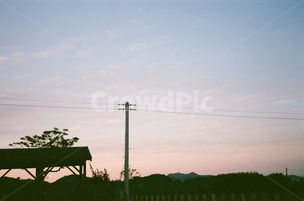 전깃줄,하늘,일몰,자연,sky,자연,풍경,nature,landscape