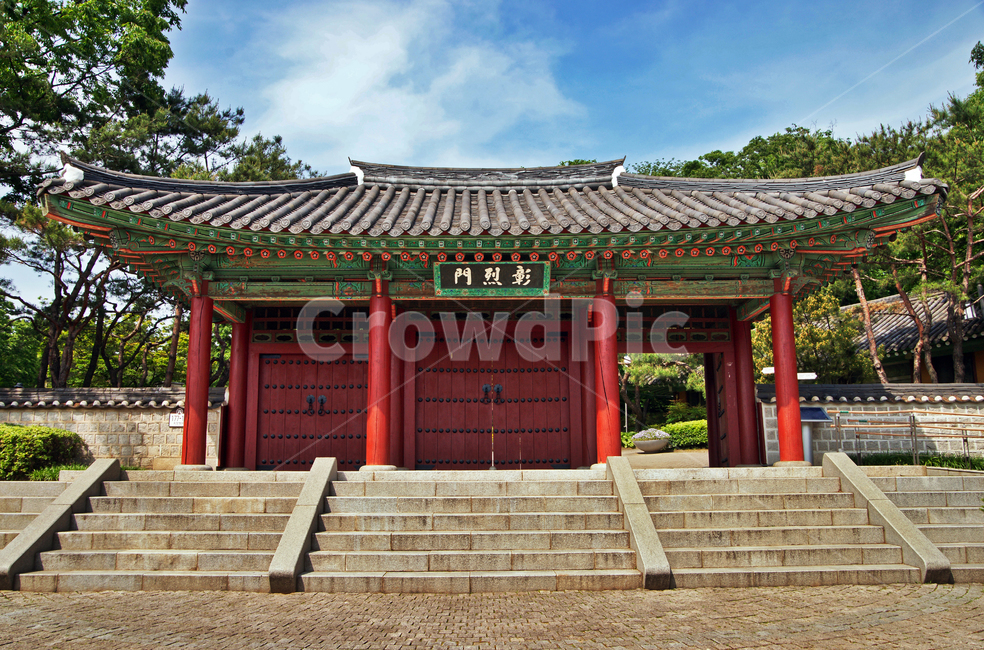 창열문,효창공원,정문,참배,순국선열,효창원,돌계단,한국전통,한국문화,korean traditional,korean culture