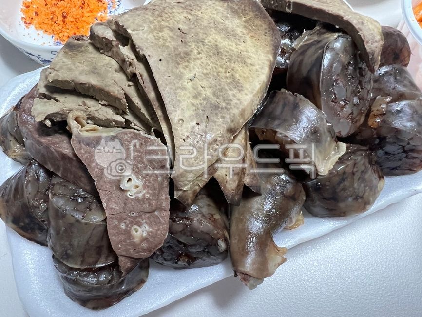 순대,간,허파,순대내장,순대부속물,음식,요리