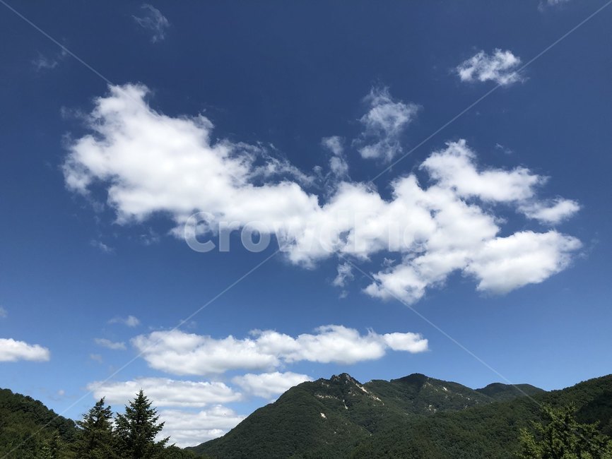 하늘,구름,산,자연,풍경
