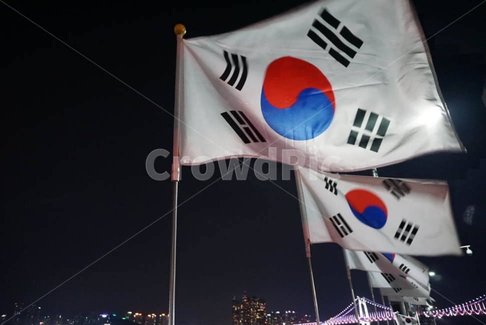 대한민국,국기,나라사랑,광복절,바람,야경,밤,풍경,nightscape,night,landscape,도시,city,한국도시풍경,한국도시경관,korea cityscape,symbol,상징,flag,깃발