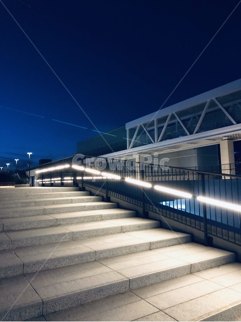 계단,난간,handrail,불빛,공원