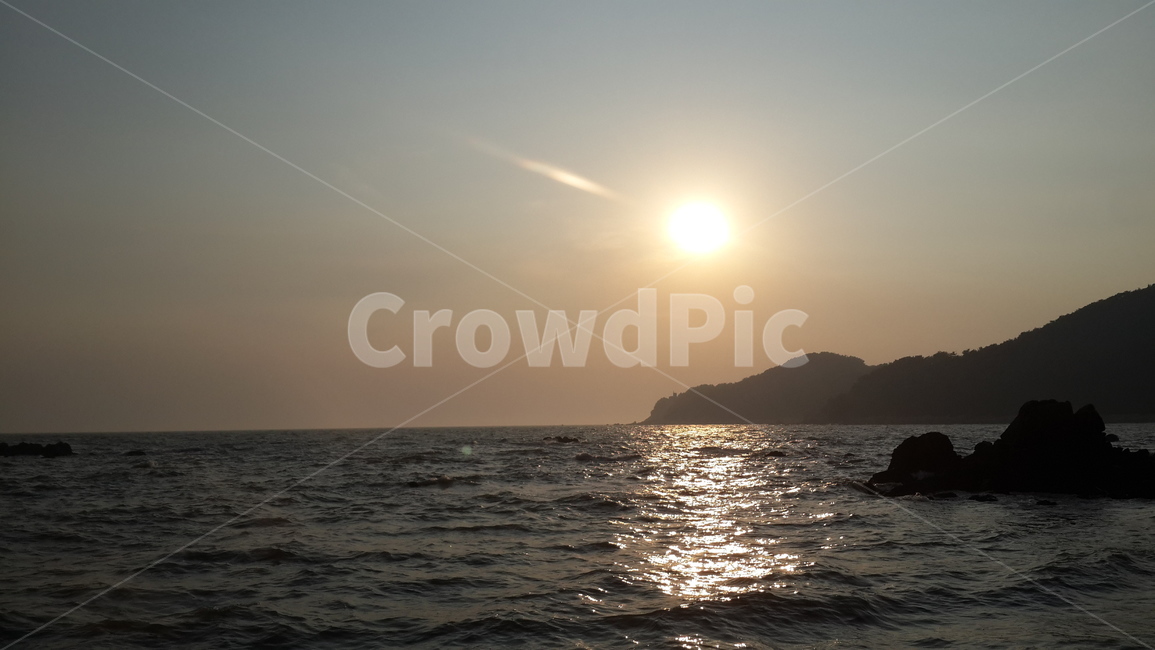 노을,해,풍경,저녁,아늑한,자연,풍경,nature,landscape,light,빛,flare,플레어,promontory,곶