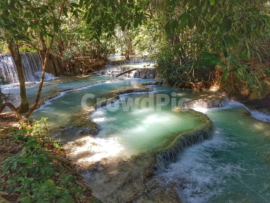 라오스,루앙프라방,꽝시폭포,푸른빛,햇살,숲,나무,자연,laos,luangprabang,kuangsiwaterfall,nature,tree,waterfall,라오스명소,자연,풍경,nature,landscape,해외,외국,세계,foreign,oversea,world,세계자연풍경,해외자연풍경,외국자연풍경,world nature landscape,water,물,outdoors,옥외,creek,작은 만,stream,흐름