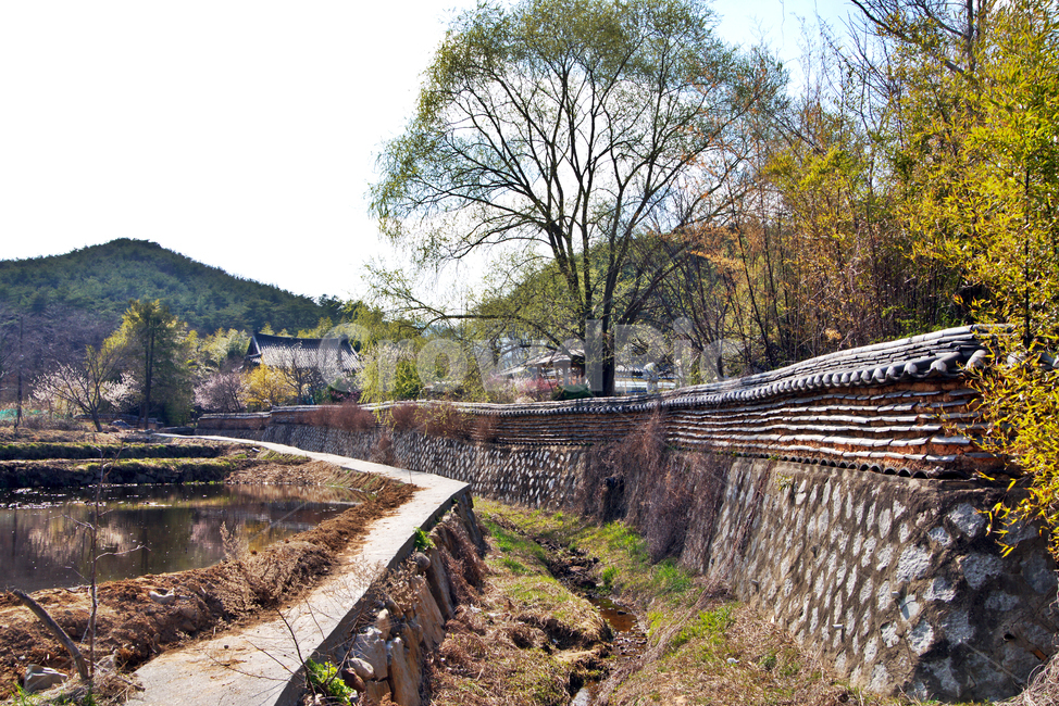봄,돌담,양산,자연,관음암,논,담장,자연,풍경,nature,landscape,한국전통,한국문화,korean traditional,korean culture,건축물,건물외관,exterior,building,structure,architecture,construction,transportation,교통,train track,기찻길,railway,철도,rail,레일