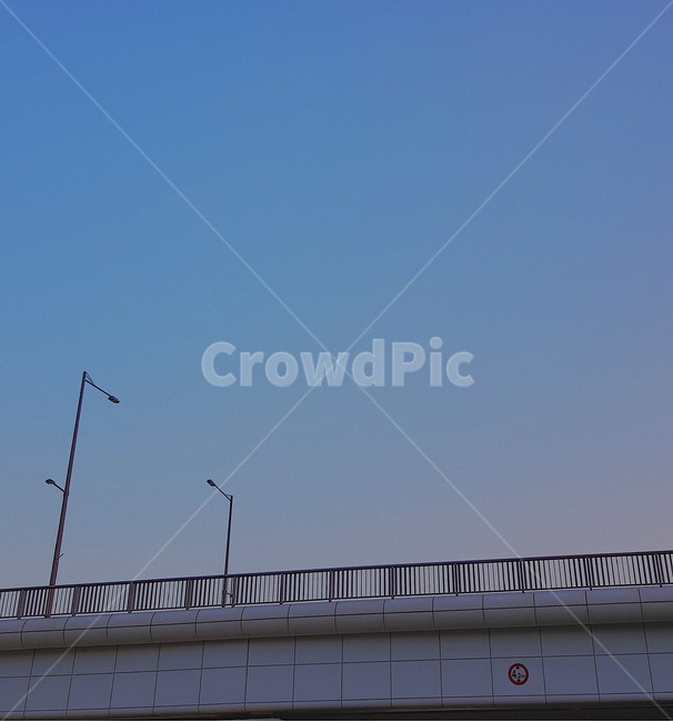 하늘,다리,가로등,대교,sky