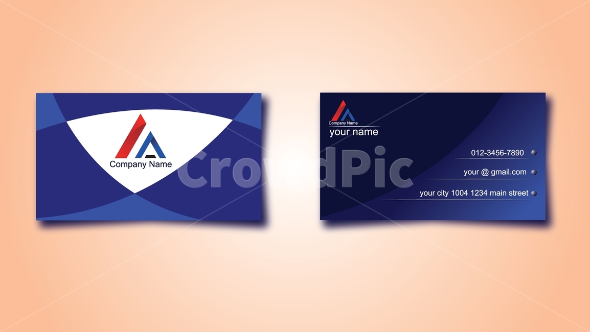 명함,명함디자인,일러스트,디자인,파랑,비즈니스,사업,business,service,work,그래픽,일러스트레이션,graphic,illustration,목업,목업이미지,실물모형,3d,모크업,mockup