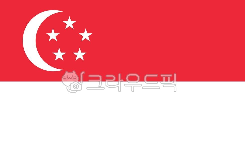 싱가포르,아시아,국기,일러스트,싱가포르국기,일러스트국기,rgb,공식컬러,민주주의,평화,정의,진보,평등,초승달,우의,순결,미덕,그래픽,일러스트레이션,graphic,illustration