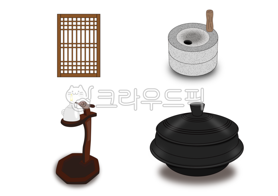 멧돌, 호롱불, 가마솥, 전통문, 전통, 사진,이미지,일러스트,캘리그라피 - 마음하나작가