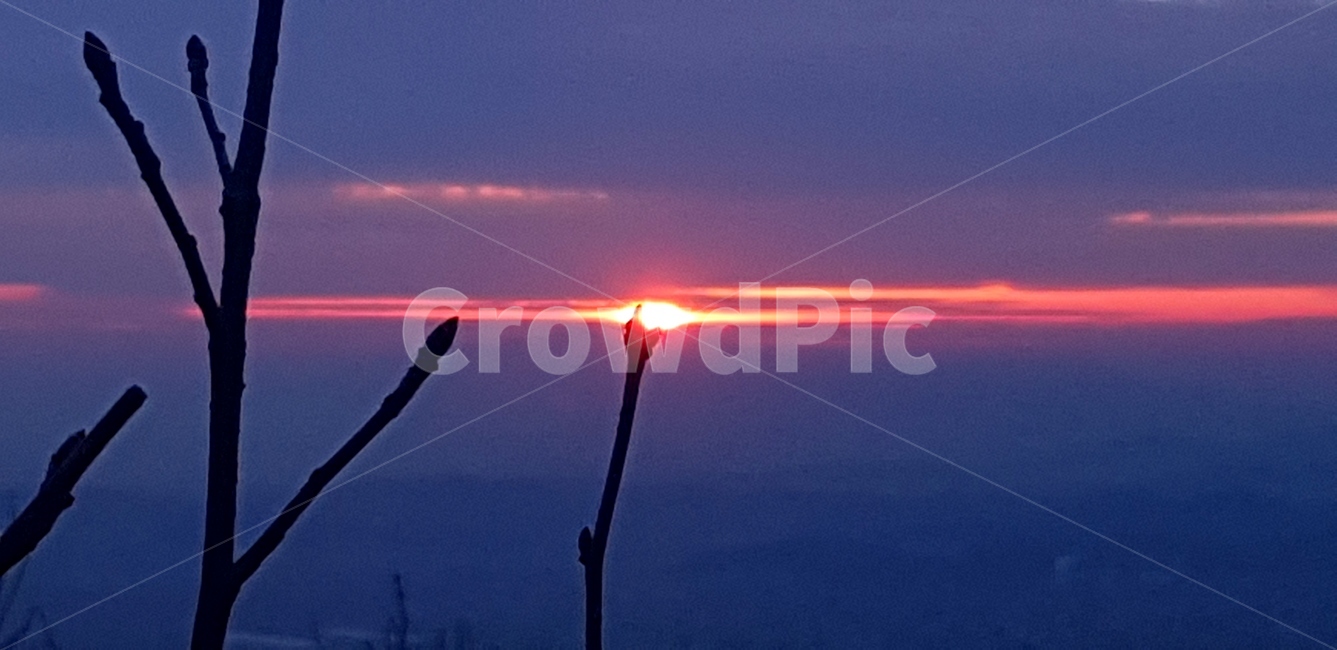 새해,일출,계양산,풍경,해맞이