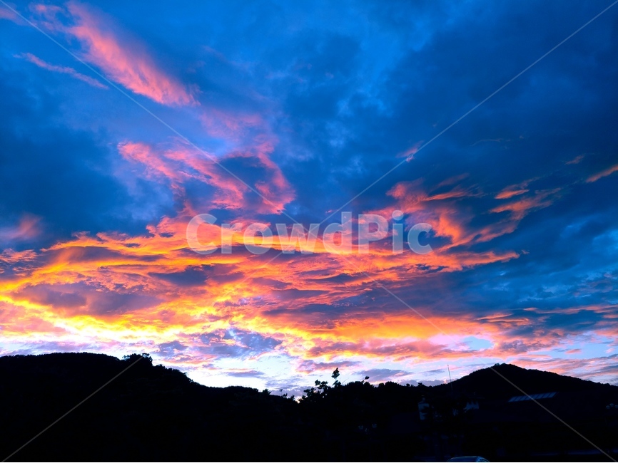 자연,하늘,구름,검붉은,노을,일몰,저녘,자연,풍경,nature,landscape,outdoors,옥외,sky