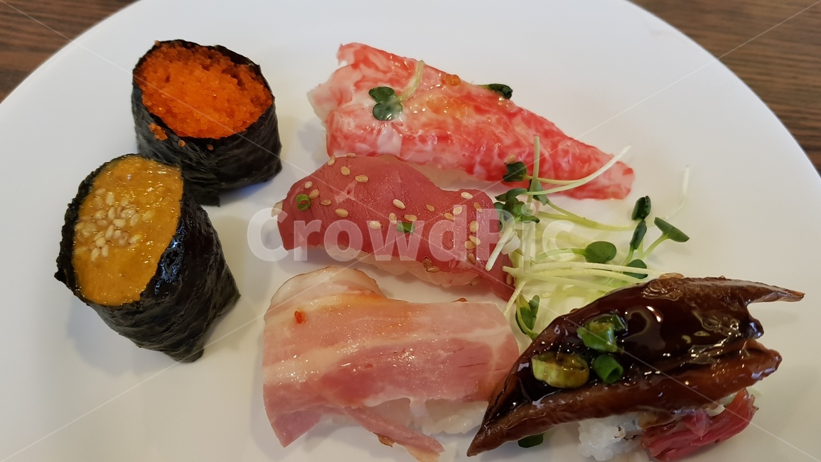 초밥,김마끼,무순,장어,스시