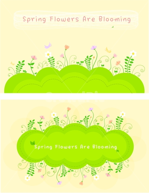 꽃,풀,나비,잎,줄기,봄,플랫디자인,일러스트,봄,계절,spring,season,그래픽,일러스트레이션,graphic,illustration,art,미술,pattern,무늬,floral design,플로랄 디자인