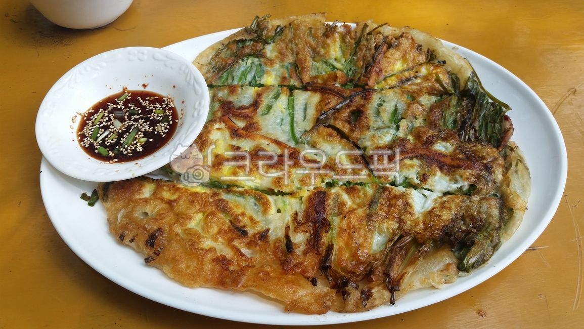 파전, 해물파전, 부추전, 지짐, koreanpancake, 사진,이미지,일러스트,캘리그라피 - narong16작가